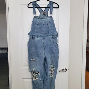 Wild Fable Distressed Jean Overalls Size XXL